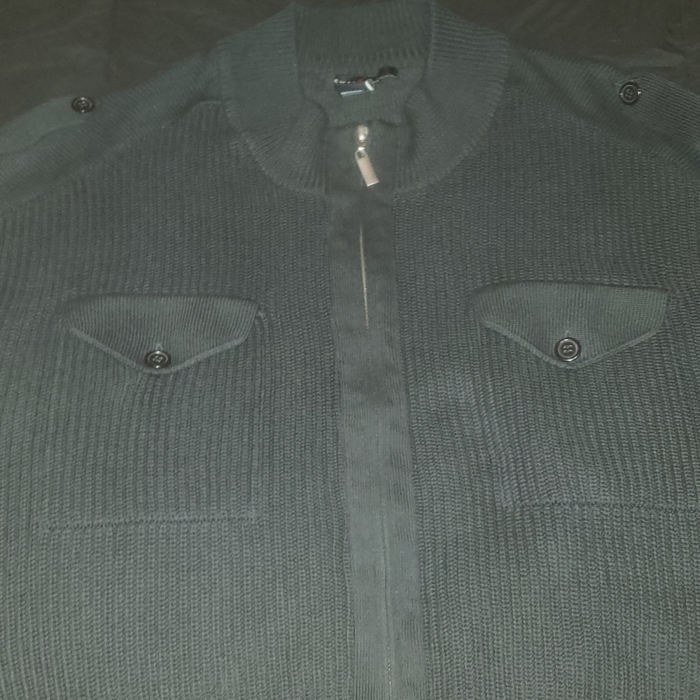 Men's Synrgy Military Style Sweater Size:2XLT